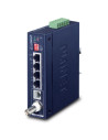 PLANET Industrial BNC / RJ11 VDSL2 to 4-Port RJ45 Gigabit Ethernet Extender
