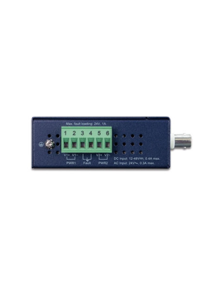 PLANET Industrial BNC / RJ11 VDSL2 to 4-Port RJ45 Gigabit Ethernet Extender