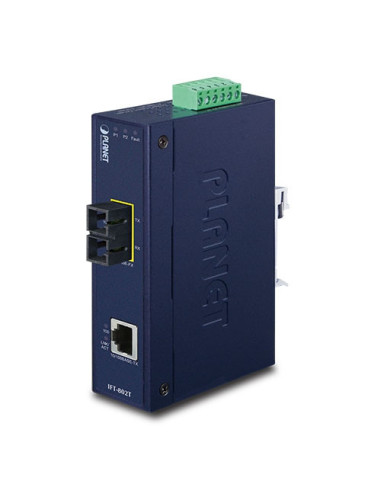 PLANET Industrial 10/100TX to 100FX Media Converter