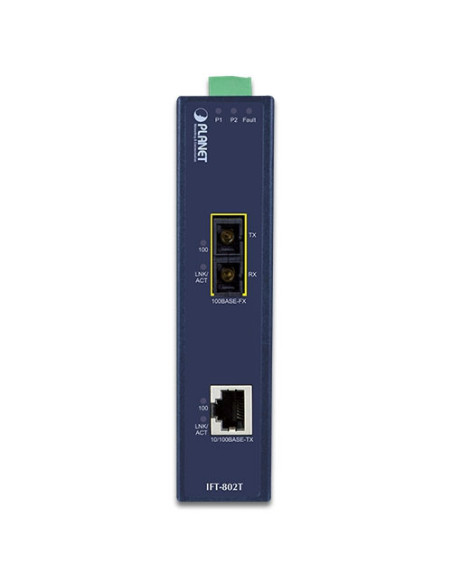 PLANET Industrial 10/100TX to 100FX Media Converter