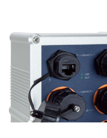 PLANET Industrial IP67 4-Port 30W 802.3at PoE + 2-Port RJ45 Managed Gigabit Switch