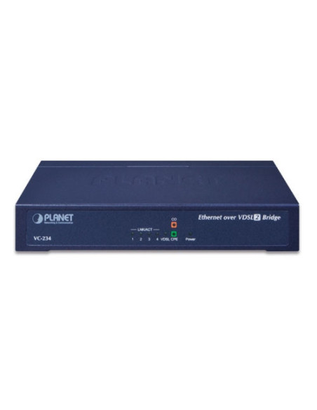 PLANET 4-Port 10/100TX Ethernet to 2-Port RJ11 VDSL2 Bridge