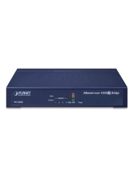 PLANET 4-Port 10/100/1000T Gigabit Ethernet to 2-Port RJ11 VDSL2 Bridge