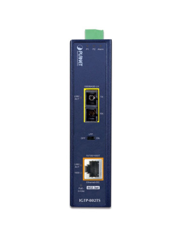 PLANET 1000SX SFP to 10/100/1000T 802.3at Gigabit Ethernet Converter