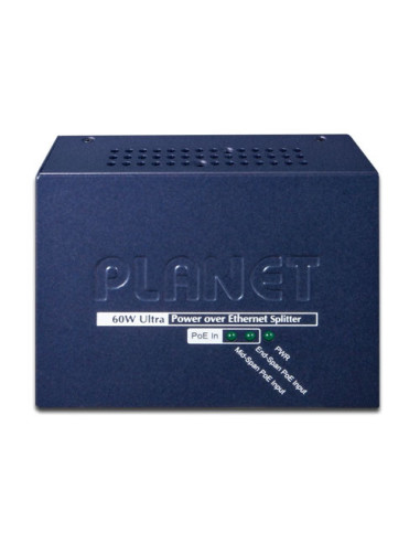 PLANET 60W 802.3at Gigabit PoE 12V/19V/24V Splitter