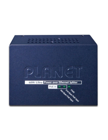 PLANET 60W 802.3at Gigabit PoE 12V/19V/24V Splitter
