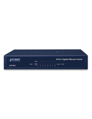 PLANET 8-Port RJ45 Desktop Gigabit Switch