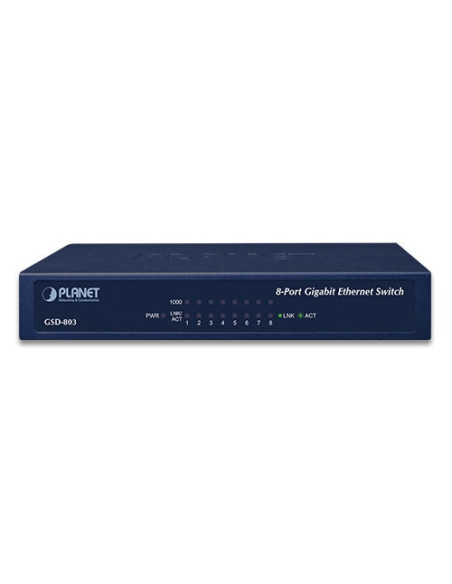 PLANET 8-Port RJ45 Desktop Gigabit Switch