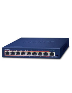 PLANET 8-Port 30W 802.3at PoE + 1-Port RJ45 Desktop Gigabit Switch