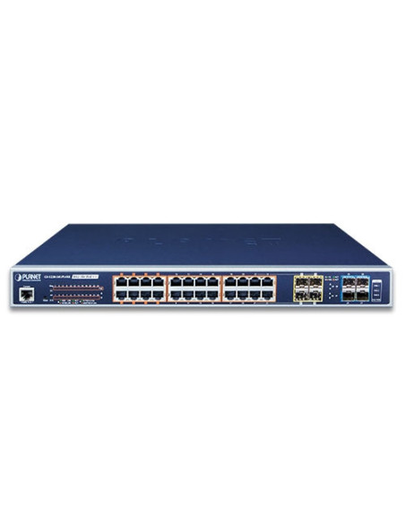 PLANET GS-5220-24UPL4XR | Buy PLANET GS-5220-24UPL4XR L3 24-Port 10/100/1000T, PoE + 4-Port 10G SFP+ Managed Switch | WISP