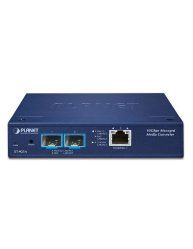 Planet XT-925A | Buy Planet XT-925A PLANET XT-925A 10G/1GBASE-X SFP+ Managed Media Converter | WISP Australia