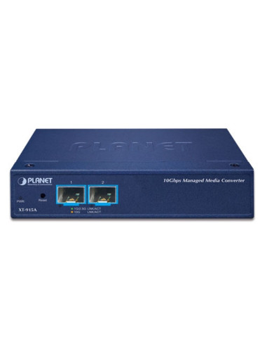 PLANET XT-915A | Buy XT-915A 2-Port 10G/1GBASE-X SFP+ Managed Media Converter | WISP Australia