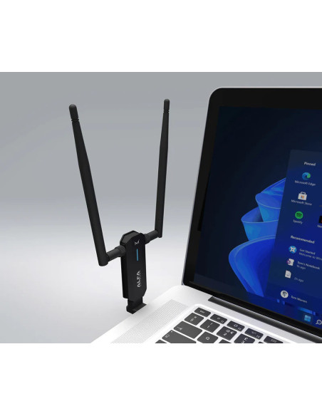 Alfa AWUS036AXM | Buy AWUS036AXM Alfa WiFi 6/6E (802.11ax) 2x2 2.4/5/6 GHz Bluetooth high-performance USB adapter | WISP Austral