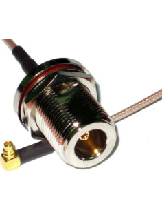 MMCX to N Female Bulkhead Pigtail 25cm