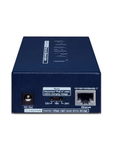 Planet POE-173S | Buy Planet POE-173S Single-Port 10/100/1000Mbps 802.3bt PoE++ 12V/19V/24V Splitter | WISP Australia