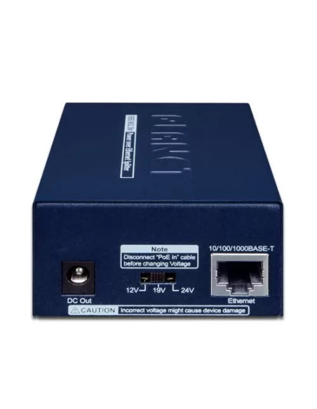 Planet POE-173S | Buy Planet POE-173S Single-Port 10/100/1000Mbps 802.3bt PoE++ 12V/19V/24V Splitter | WISP Australia