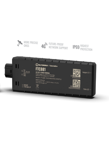 Teltonika FTC881 |Buy Teltonika FTC881 4G LTE Cat 1 battery-mounted vehicle GPS tracker with GNSS accuracy and IP69K | WISP Aust