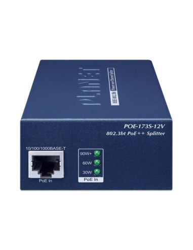 Planet POE-173S-12V | Buy POE-173S-12V Planet 1 port 10/100/1000 Mbps 802.3bt PoE++Splitter|Wisp Australia