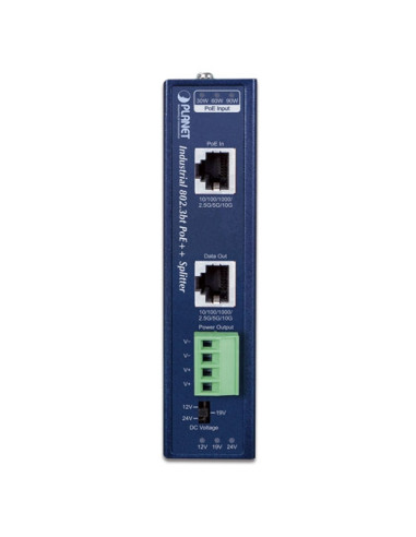 Planet IPOE-176S | Buy Planet IPOE-176S Industrial Single-Port 10Gbps 802.3bt PoE++ Splitter  | WISP Australia