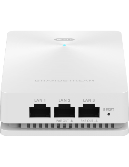GWN7661|Buy Grandstream GWN7661 In-Wall Wi-Fi 6 Access Point – AX6000 Dual-Band 2x2 MIMO 3 Gigabit Ports PoE+ Up to 500 Clients