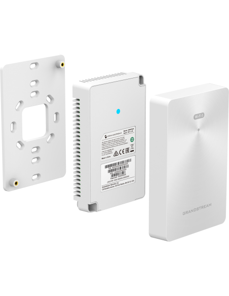 GWN7661|Buy Grandstream GWN7661 In-Wall Wi-Fi 6 Access Point – AX6000 Dual-Band 2x2 MIMO 3 Gigabit Ports PoE+ Up to 500 Clients