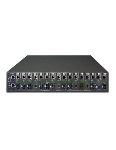 Planet MC-1610MR | Buy Planet MC-1610MR (AC Power) 19″ 2U 16-Slot Managed Media Converter Chassis| WISP Australia
