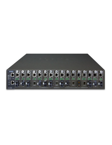 Planet MC-1610MR | Buy Planet MC-1610MR (AC Power) 19″ 2U 16-Slot Managed Media Converter Chassis| WISP Australia