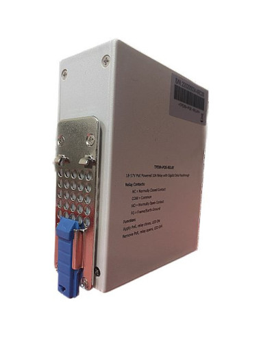 TPDIN-POE-RELAY | Buy Tycon TPDIN-POE-RELAY 18-57V PoE In, Gigabit Data Passthrough, 10A Relay| WISP Australia