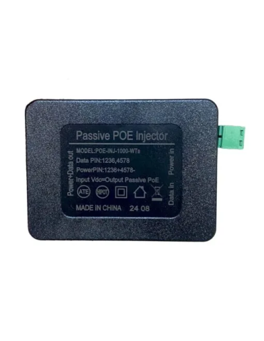 POE-INJ-1000-WTs|Tycon POE-INJ-1000-WTs GigE 4Pr Pasv PoE Inj/Splitter, Pins 1236V+,5-58VDC Input, Shielded RJ45| WISP Australia