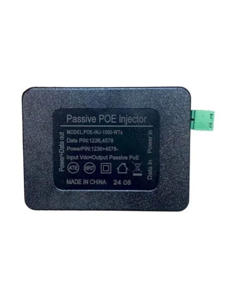 POE-INJ-1000-WTs|Tycon POE-INJ-1000-WTs GigE 4Pr Pasv PoE Inj/Splitter, Pins 1236V+,5-58VDC Input, Shielded RJ45| WISP Australia