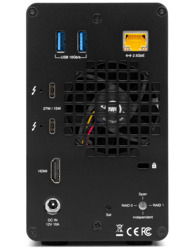 OWC OWCTB3GM000| OWCTB3GM000 Gemini Thunderbolt 3 RAID Dock – Dual-Bay SATA/U.2, 7-Port Hub, 2.5GbE, HDMI|Wisp Australia