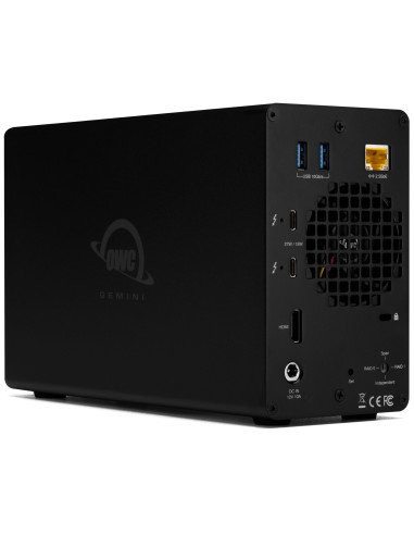 OWC OWCTB3GM000| OWCTB3GM000 Gemini Thunderbolt 3 RAID Dock – Dual-Bay SATA/U.2, 7-Port Hub, 2.5GbE, HDMI|Wisp Australia