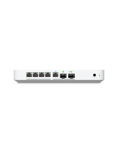 Ubiquiti UCG-Fiber|UCG-Fiber Desktop 10G Cloud Gateway with 4-Port 2.5 GbE Switch, Selectable NVR Storage and Full UniFi Apps Su
