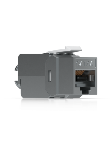 Ubiquiti UACC-Keystone-Jack-C6A|UACC-Keystone-Jack-C6A Toolless Keystone for Cat6A Eth Jack Termination No Punch-Down/Crimping T