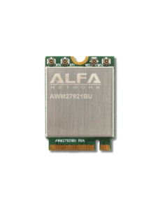 Alfa AWM27921BU WiFi 6E 2x2 dual-band WLAN and Bluetooth v5.2 M.2 module.