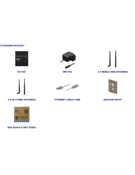Teltonika RUT361 |Teltonika RUT361 4G LTE Cat 6 Wi-Fi 801.11 b/g/n WAN Failover Industrial Cellular Router| WISP Australia