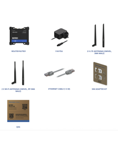 Teltonika RUT951 | Buy Teltonika RUT951 Industrial Dual SIM 4G LTE (Cat 4), 3G, 2G Mobile WiFi WAN Failover Cellular Router | WI