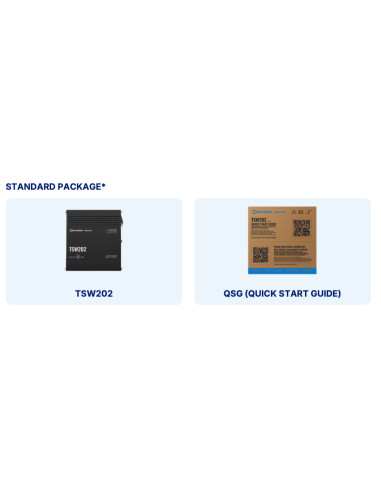 TSW202 | Buy Teltonika TSW202 Industrial Managed POE+ L2 switch | WISP Australia