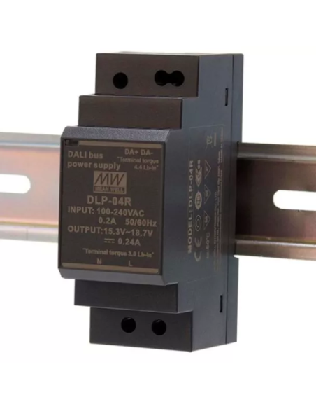 MEAN WELL DLP-04R DIN rail-mounted LED DALI power supply,16V / 240mA