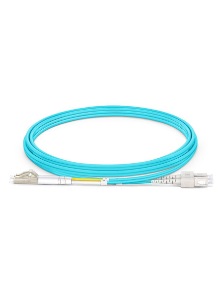BC-OM4-MM-LCSC-3 OM4 Multimode Duplex Fiber Cable (LC to SC) 3 Meter