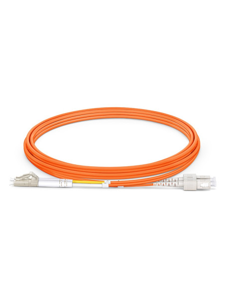 BC-OM2-MM-LCSC-3 OM2 Multimode Duplex Fiber Optic Cable (LC to SC) 3 Meter