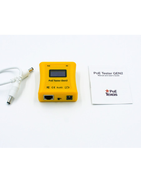 POE-TESTER-GEN2.5|Buy POE-TESTER-GEN2.5 Compact LCD PoE Tester for Passive & 802.3af/at/bt Standards with DC Input Monitoring |