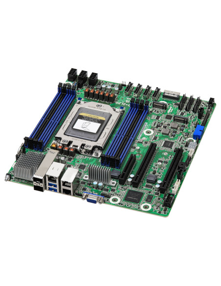 ASRock Rack SIENAD8UD-2L2Q Motherboard Deep Micro-ATX Server Board for AMD EPYC 8004 with PCIe 5.0 Broadcom BCM57414 25GbE