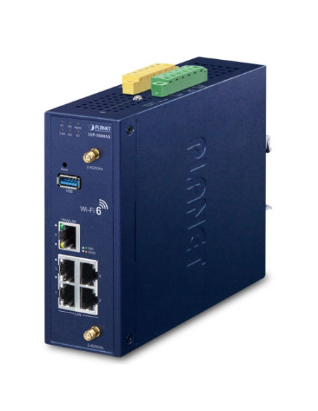 IAP-1800AX|Buy Planet IAP-1800AX Industrial Dual-Band 802.11ax 1800Mbps Wireless Access Point with 5 Gigabit Ethernet Ports USB