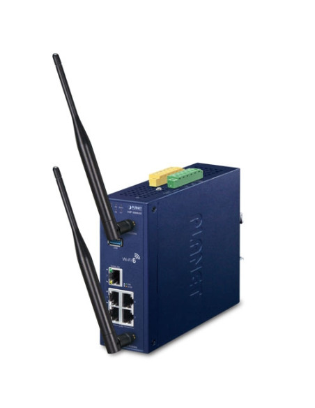 Planet IAP-1800AX Industrial Dual-Band 802.11ax 1800Mbps Wireless Access Point with 5 Gigabit Ethernet Ports USB 3.0