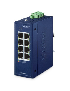 Planet IGS-800T| Buy Planet IGS-800T Compact Industrial 8-Port 10/100/1000T Gigabit Ethernet Switch IP30 Wide 9–48V DC Input -40