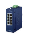 Planet IGS-800T| Buy Planet IGS-800T Compact Industrial 8-Port 10/100/1000T Gigabit Ethernet Switch IP30 Wide 9–48V DC Input -40