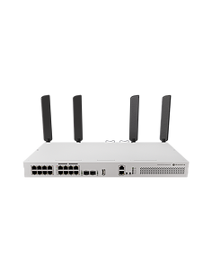 MikroTik CRS418-8P-8G-2S+5axQ2axQ-RM Switch with Dual-Band Wi-Fi 6 16x Gigabit PoE Ports 2x 10G SFP+ Quad-Core 2.2 GHz CPU