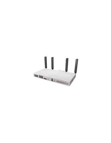 MikroTik CRS418-8P-8G-2S+5axQ2axQ-RM Switch with Dual-Band Wi-Fi 6 16x Gigabit PoE Ports 2x 10G SFP+ Quad-Core 2.2 GHz CPU MikroTik CRS418-8P-8G-2S+5axQ2axQ-RM Switch with Dual-Band Wi-Fi 6 16x Gigabit PoE Ports 2x 10G SFP+ Quad-Core 2.2 GHz CPU
