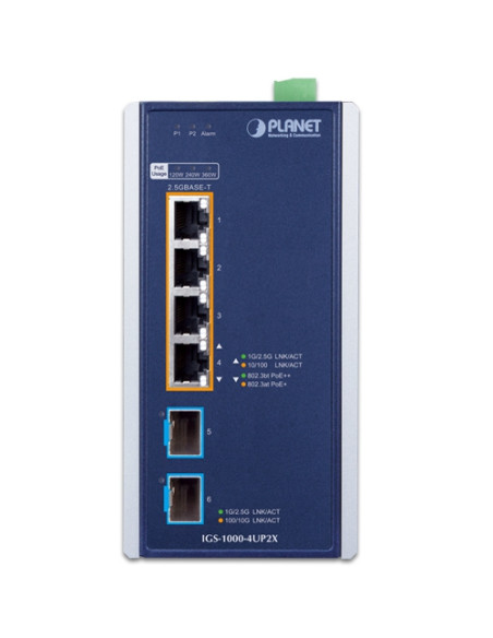 IGS-12040MT - Buy Planet Industrial 8-Port 10/100/1000T + 2-Port 100/1G SFP + 2-Port 1G/2.5G SFP Managed Ring Switch| WISP